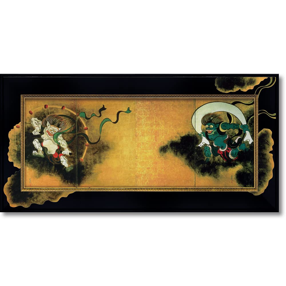 

YouPower Big Art Frame - High Gloss Masterpiece Series - Ogata Korin [Wind God and Thunder God] BA-10072