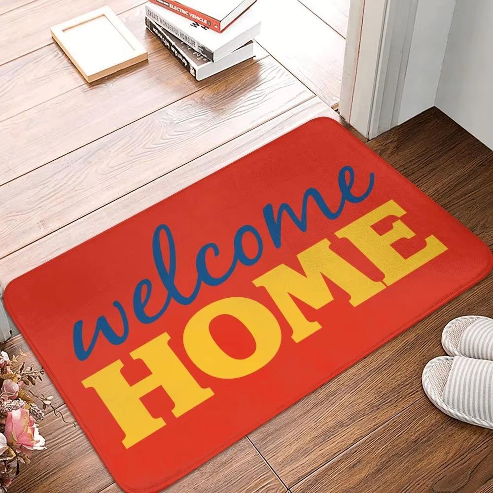 Welcome Home Please Remove Your Shoes Pattern Entrance Floor Mat Bathroom Absorbent Foot Door Mat Decoration Anti Slip Doormat