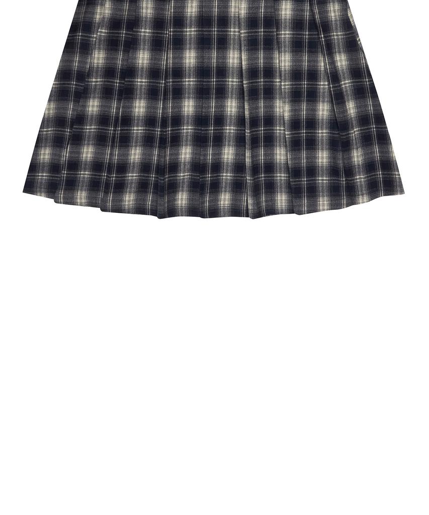 Love Is True Gt Belt Check Skirt(Navy)