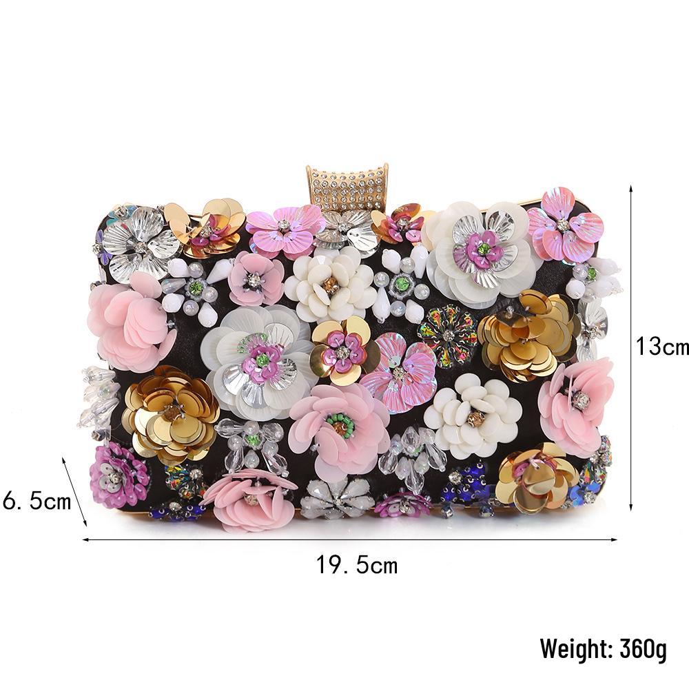 Elegant Floral Evening Bag for Brides and Special Occasions