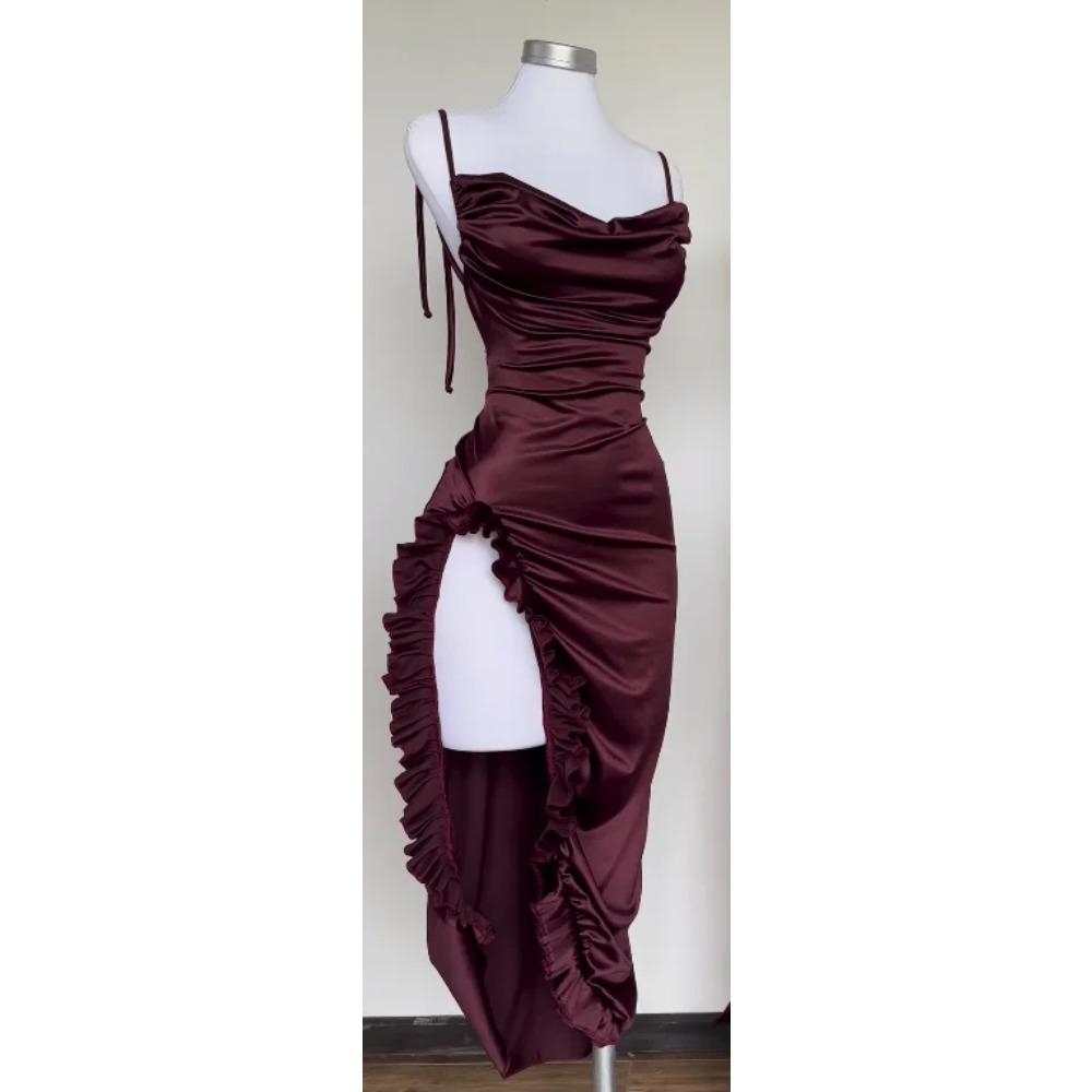 Europa y Estados Unidos Explosivo Nuevo Vestido Transfronterizo Verano Sentido Senior Y2K Sexy Halter Vestido de Chica SpiAe