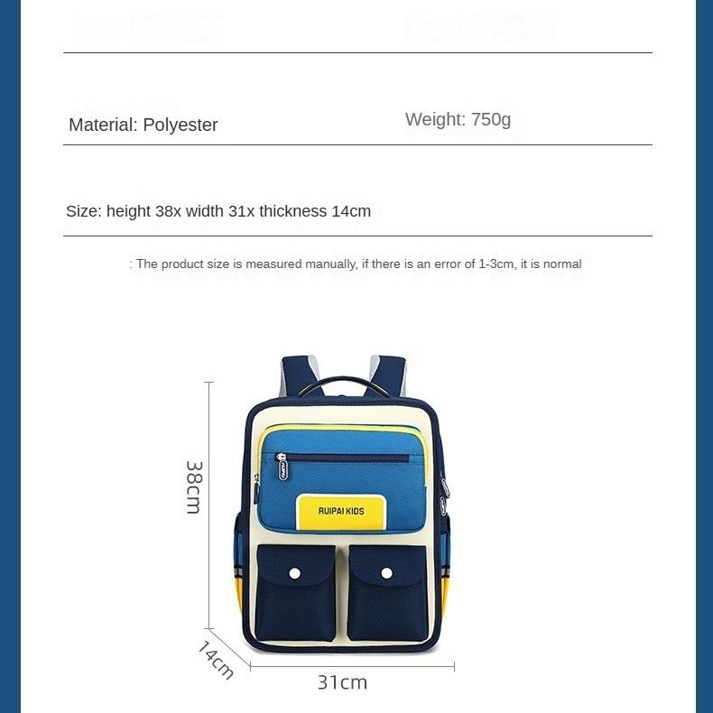 Children's Schoolbags for Grades 1-3, Weight-reducing and Spine-protecting, Large-capacity Primary School Students' Schoolbags