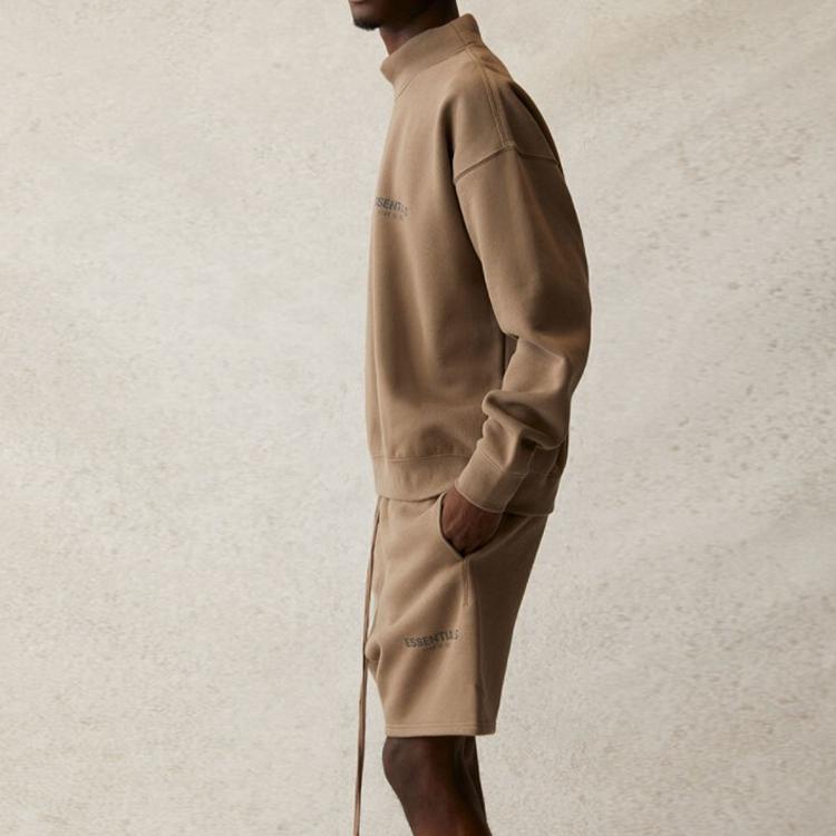 Fear of God Essentials SS21 Толстовка с воротником на флисовой подкладке Топы унисекс — фото 5