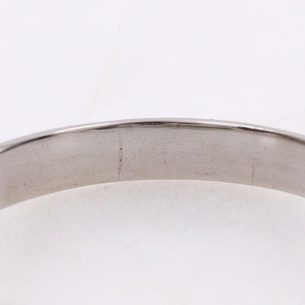 One Character Ring Pt900Platinum/Emerald/diamond #8.0(US Size) One Character 6.5g Women Used