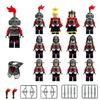 Castle Red Dragon Knight Figurine M8180 Children'S Assembly Small Particle Building Block Toy Weapon Accessories