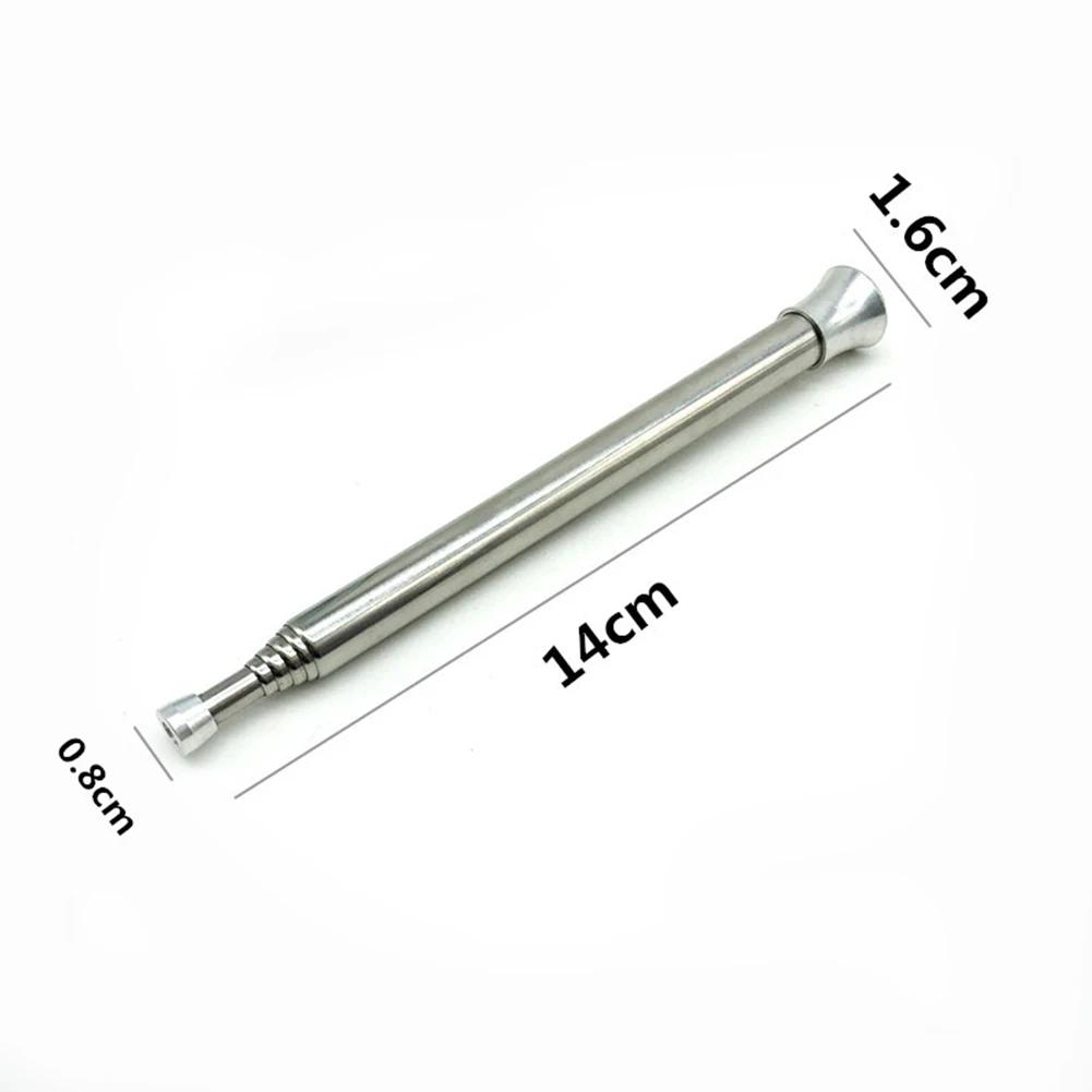 Outdoor Cooking Blow Fire Tube Portable Camping Fire Pipe Survival Tools Portable Fire Starter Tube Retractable Camping Blowpipe серебряный