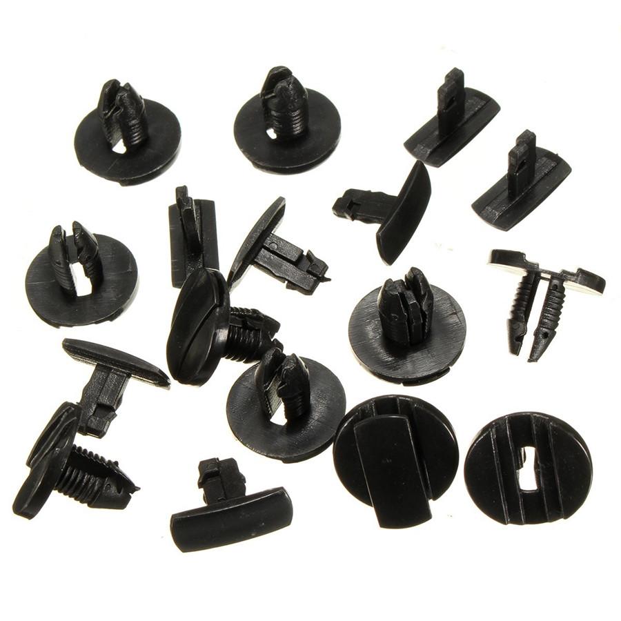 

50 Pcs Black Plastic Car SUV Fastener Clips Guard Trim Liner For Peugeot 207 307