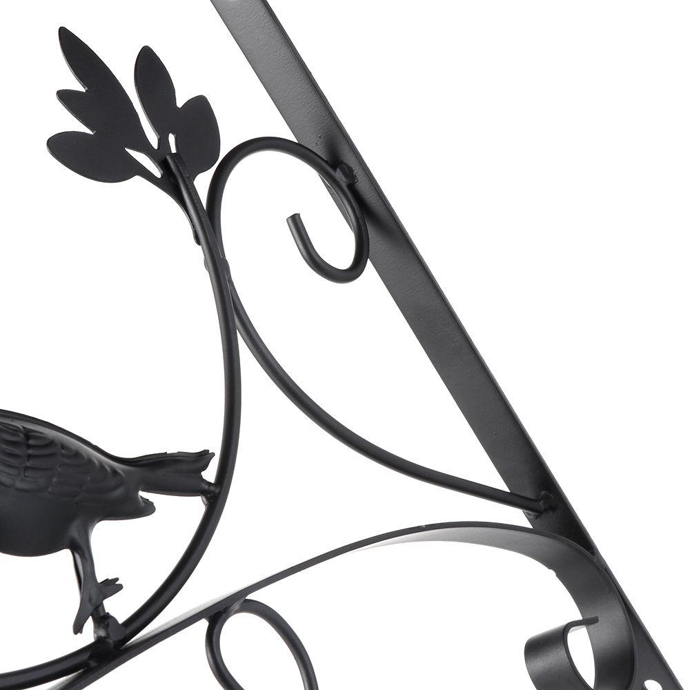 Rack Wall-mounted Metal Plant Bracket Wall Hanging Hook Garden Planter Hooks Flower Basket Bracket