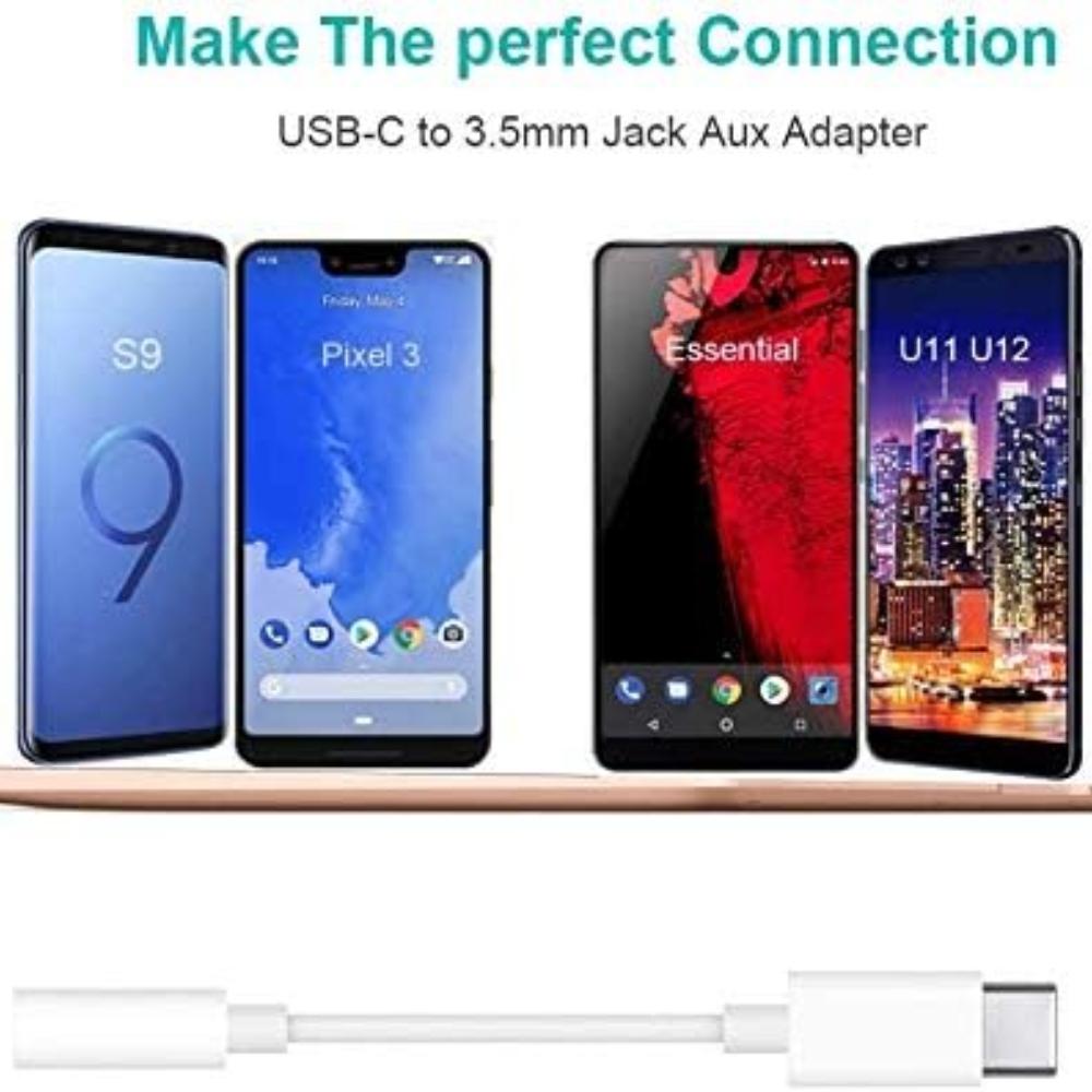 2 Pack USB C to 3.5mm Headphone Jack Adapter Type C Port Audio Aux Cable Dongle Compatible with iPhone 16/15/15 Plus/15 Pro/15 Pro Max/iPad/Pixel