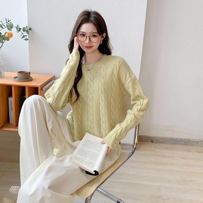 Mocana Women's Elegant Long-Sleeve Knit Sweater MKNJD2809