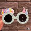 Party Fun Birthday Glasses Photo Props Plastic Decorative for Memorable Occasions