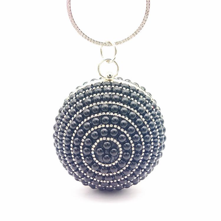 Pearl Spherical Evening Bag: Handcrafted, Versatile Makeup & Dinner Clutch