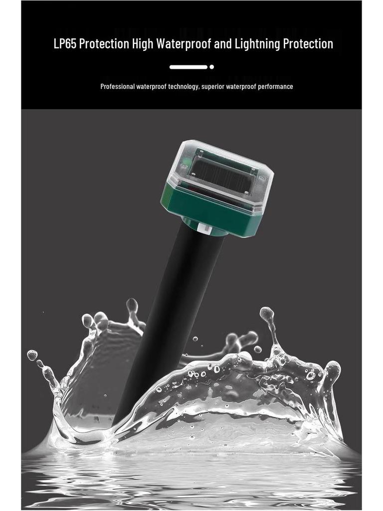 Solar Ultrasonic Bird Repeller for Home, Balcony, and Orchard - Effective Bird and Pigeon Deterrent