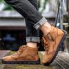 Große Größen, lässige Lederschuhe für Herbst und Winter, Herren-Outdoor-Retro-Stiefel aus Rindsleder, 20252025