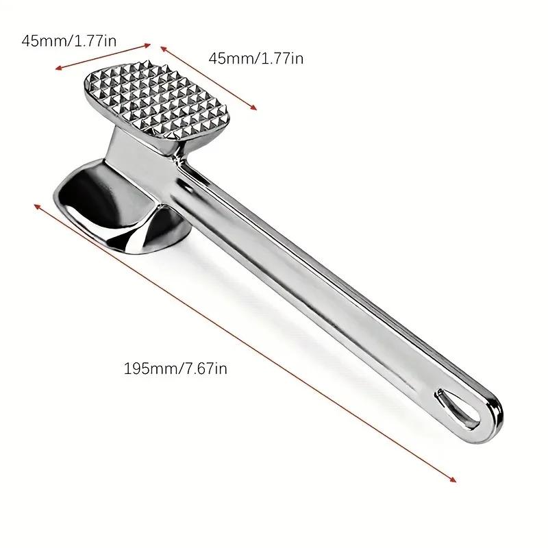 1PC Double-Sided Meat Tenderizer - Aluminum Alloy Steak Hammer for Christmas Kitchen & Restaurant