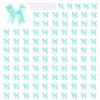 100Pcs Gift Wrapping Ribbon Bowknot 8cm Polyester Fabric Bowknot for Birthday Valentine's Day Wedding Gift Packaging P9YB