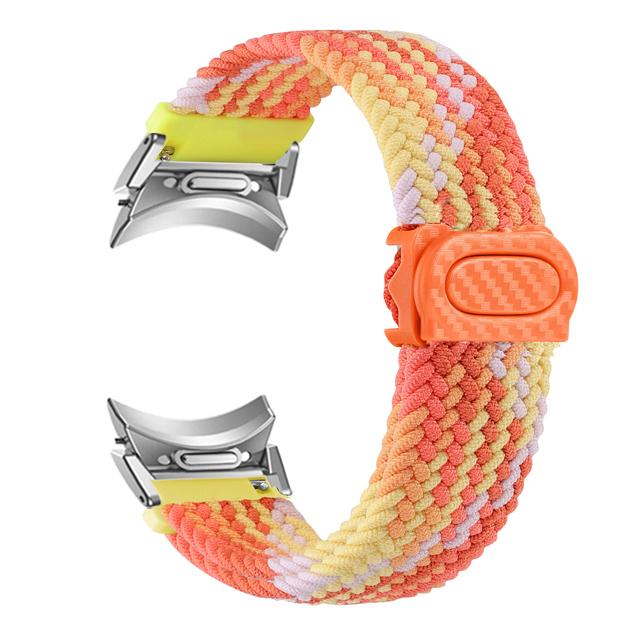 No Gaps Braided Band For Samsung Galaxy Watch 6 4 Classic/5 Pro/44mm 40mm 47mm 43mm Correa Nylon Bracelet Galaxy Watch 6 Strap