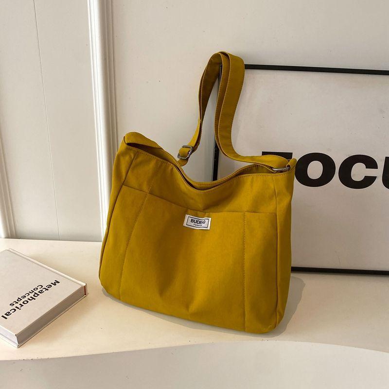 High-value pastoral canvas big bag, popular large-capacity shoulder messenger bag, lazy wind going out backpack