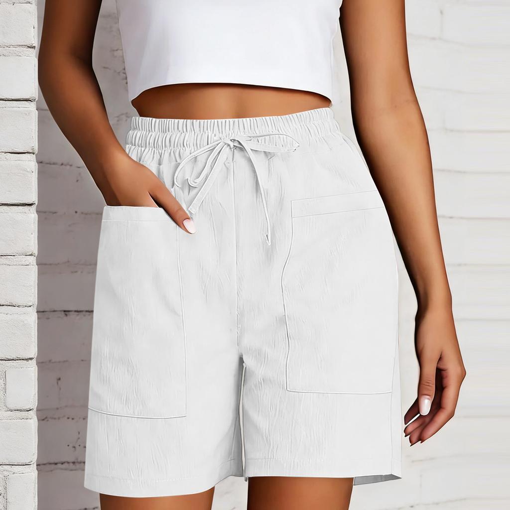 Women's Shorts Casual Summer  Color Beach Loose Pocket Short Skirt Pants