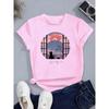 T-shirt Stile Giapponese Fiore con Gatto Manga Bambini T-shirt Bambino Ragazzo Ragazza Estate Primavera Top Casual Tee