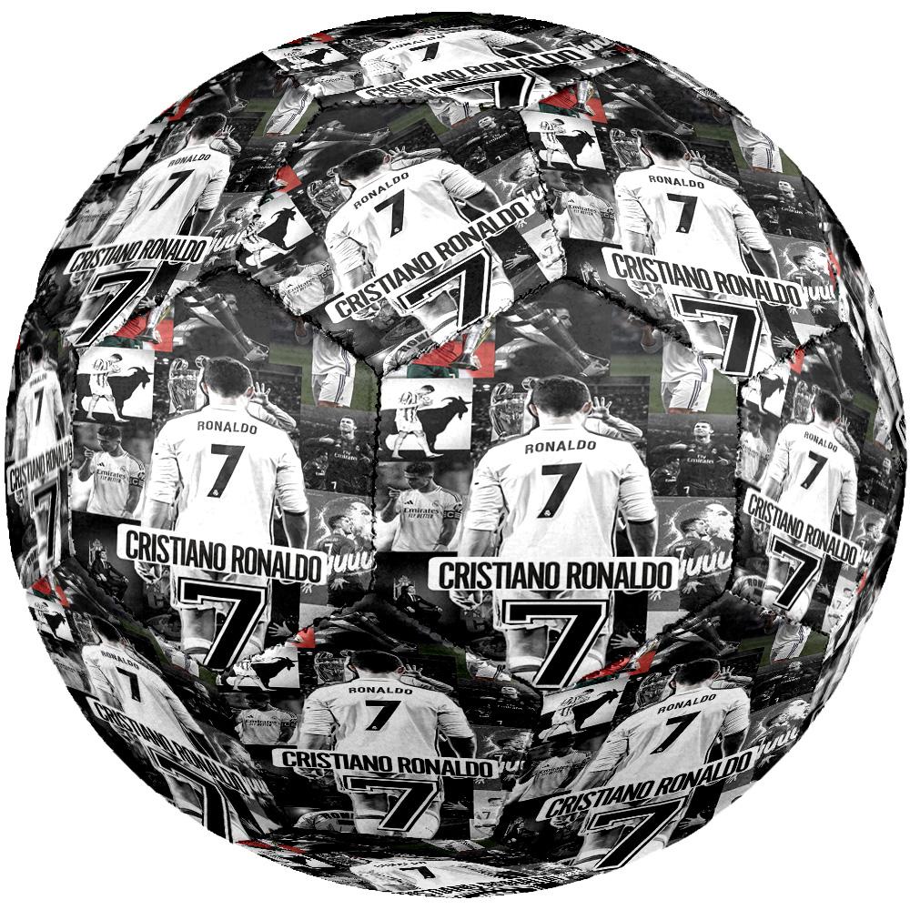 Ronaldo's Celebration Moment Size 5 Soccer Football Machine-Stitched Indoor/Outdoor Universal Football Unique Gift for Soccer Lovers
