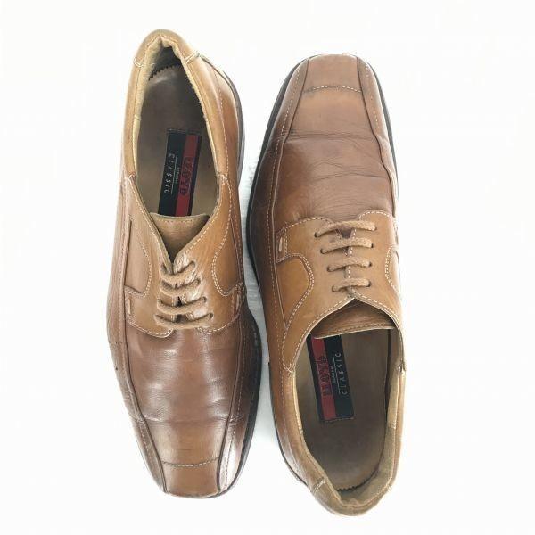Lloyd Germany Heavy Leather Swirl Moc 26.5 Camel Dress Shoes Business(USED)