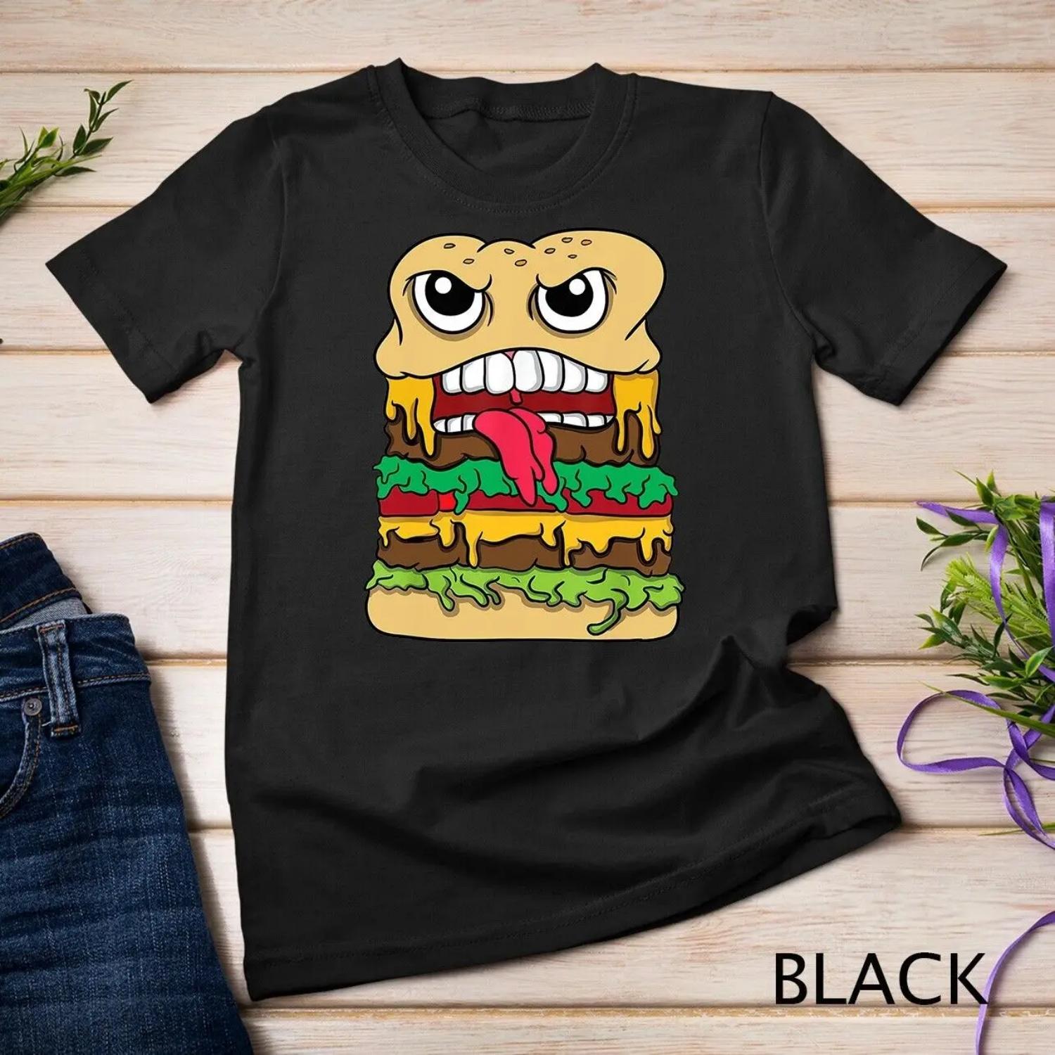 Burger Hamburger Cheeseburger T Shirt Fastfood Food frie XXXXXL