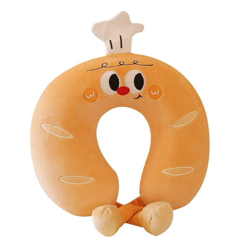 Cartoon Memory Foam Ushaped Neck Pillow For Office Rest And Travel Comfort