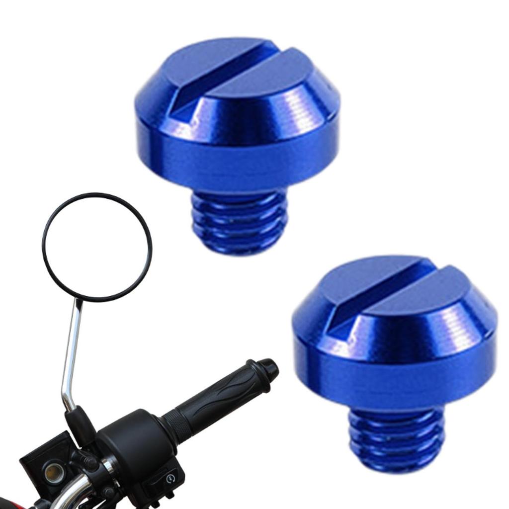 Motorcycle Mirror Bolts | 2 Pcs Universal Motorcycle Mirror Hole Bolts, Motorcycle Rearview Mirror