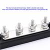 Bus Bar 4 Point Power 4x5mm Buses Bars Distribution Metal Cable Repairing Maintain for Trucks RVs Boats Coaches Car Marine