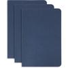 Blue Summit Supplies Executive Journals, 3 Pack Journal Set with Lined Paper, Lightweight Travel Journal with Dark Blue Linen Cover, 6” x 9”, 64