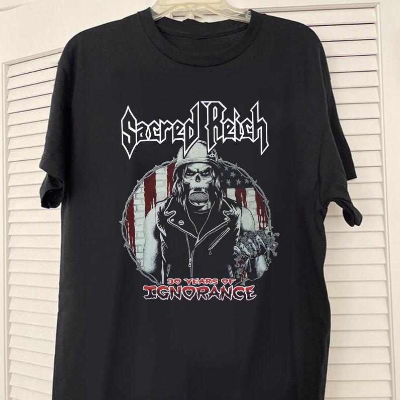 

Черная Хлопковая Футболка Sacred Reich Все Размеры Унисекс BL453 Унисекс Футболка S
