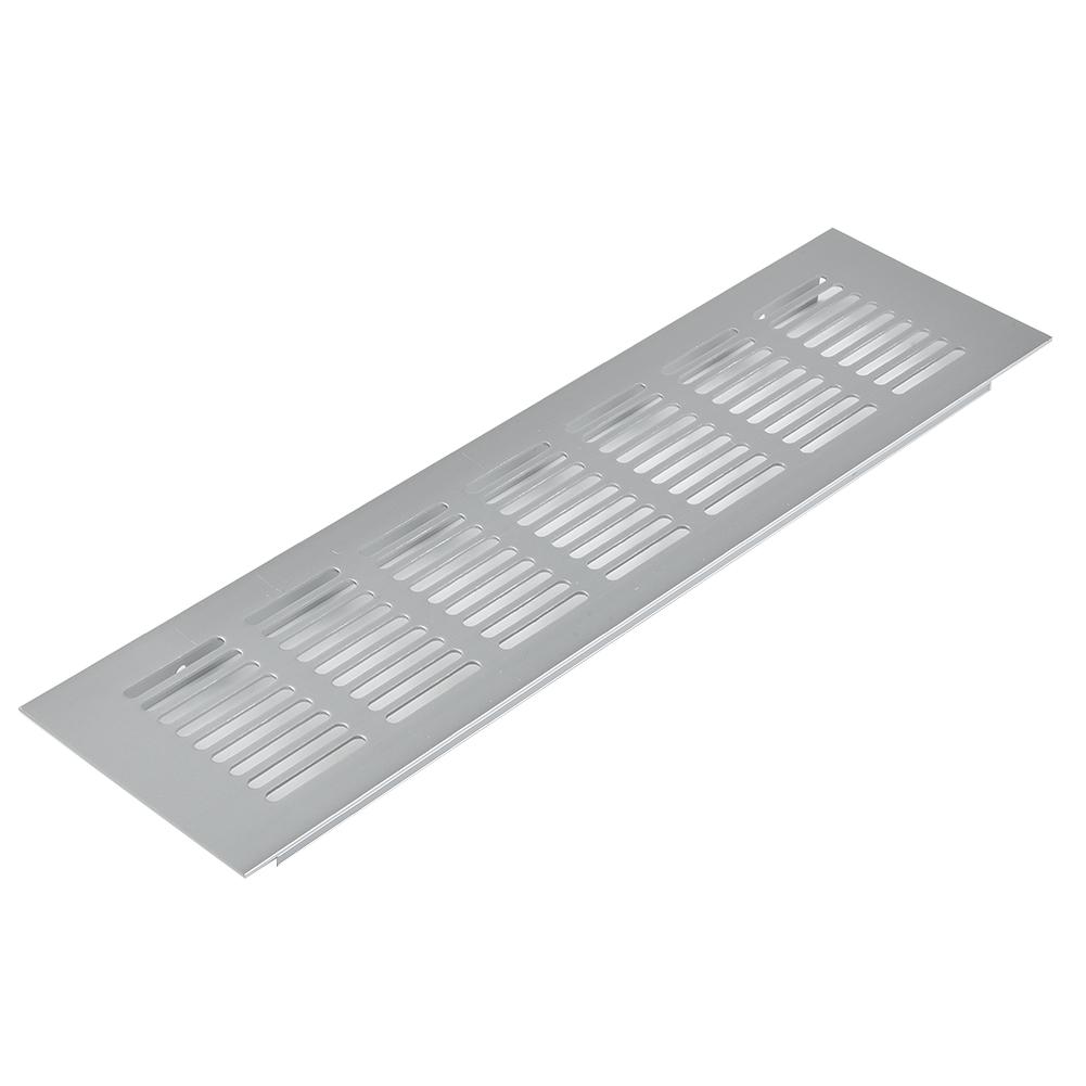80*200/80*300/80*350 Silver Air Vent Louvred Grill Cover Ventilation Grille Ventilation Grille For Cabinets Wardrobes Cupboard