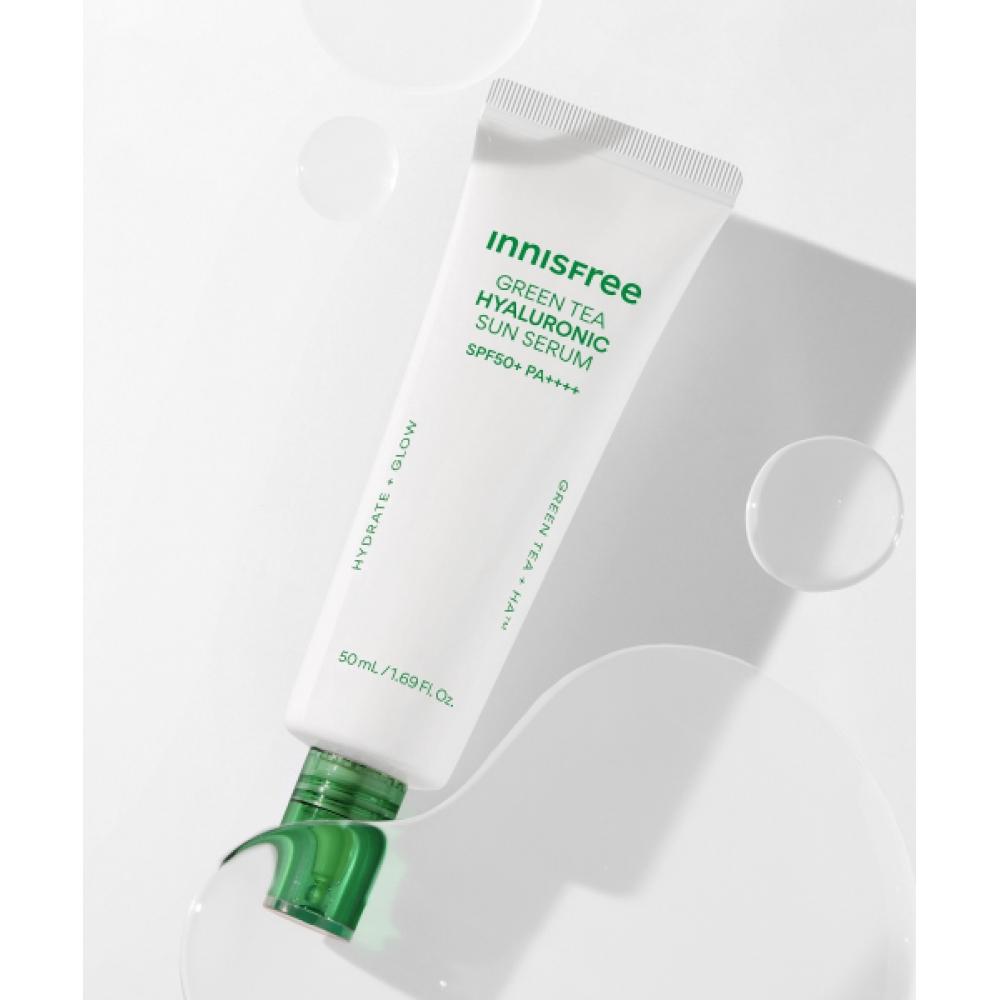 Innisfree Green Tea Hyaluronic Soothing Serum Spf50+ Pa++++ 50ml X2