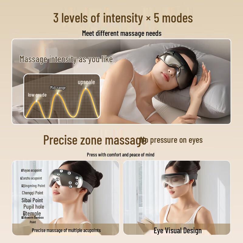 Y11 Smart Airbag Eye Massager with Heat CN plug (adapter included)