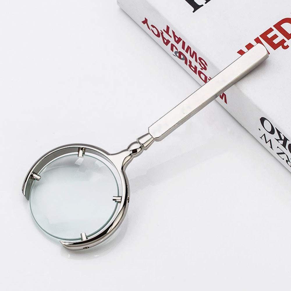 

Durable Loupe Magnifier Large 10X Magnifying Glass Portable Magnifying Glass Reading золотий