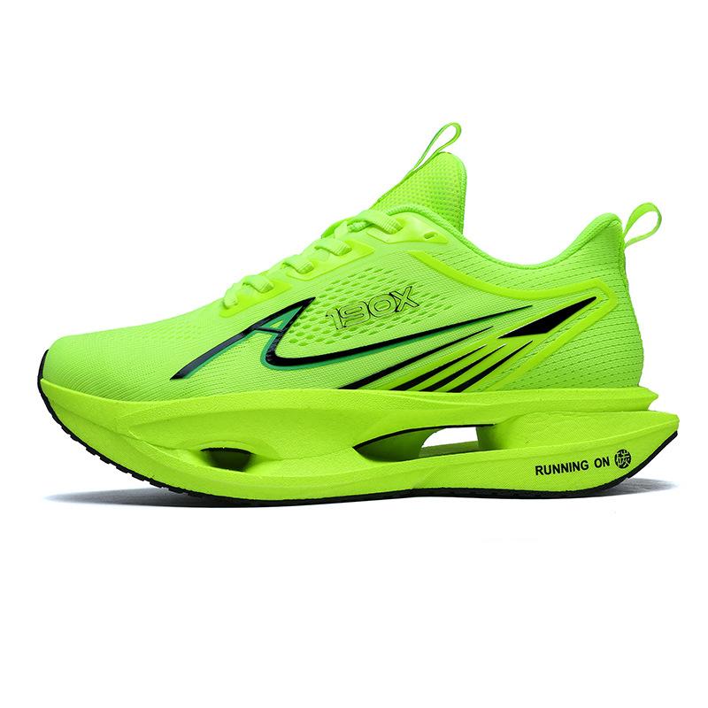 2025 new flying wing breathable shock-absorbing running shoes summer youth racing carbon board lightweight men's and women's sports shoes