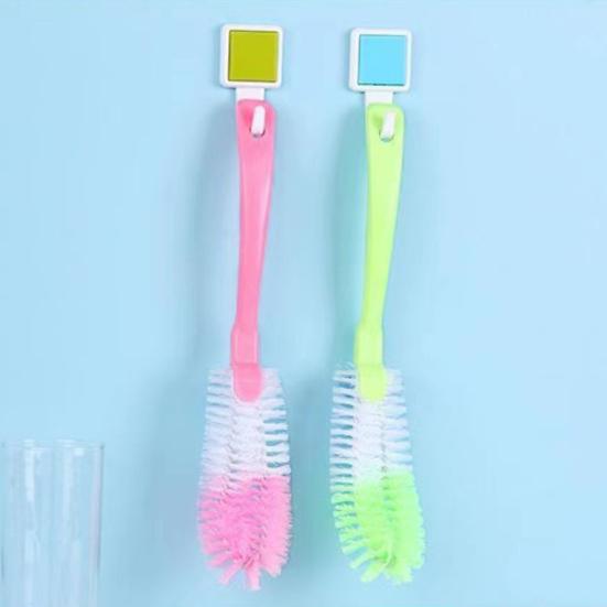 2/3/4Pcs Long Handle Brush Soft Bristles Long Handle Hanging Holes Design Cup Cleaning Scrubber Kitchen Cleaning Tool