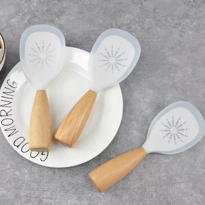 Cucchiaio per Riso in Silicone Resistente al Calore Silicone per Alimenti Paletta per Riso Antiaderente Utensile da Cucina Cucchiaio per Riso Domestico