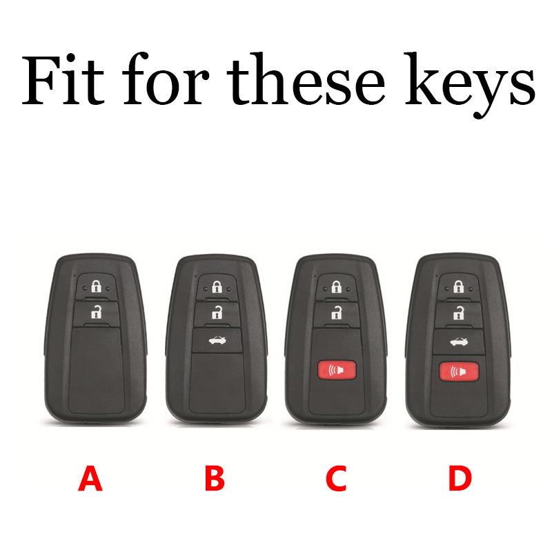 Abs Key Cover Case For Toyota Camry Rav4 Highlander Avalon C-Hr Prius Corolla Gt86