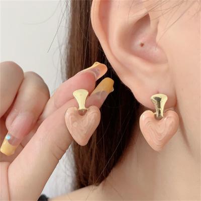 Retro  Enamel Love Stud Earrings  for Women Korean Jewelry Fashion Wedding Party Earrings Jewelry Gift