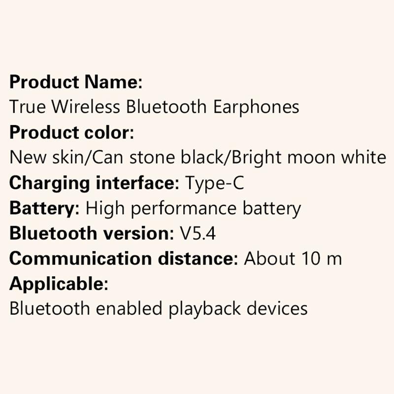 Sports Earphones High-End Noise-Cancelling Headset Wireless Bluetooth 5.3 Earbuds With Digital Display In-Ear Touch Headphones
