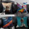 Mountain Climbing Cushion Cover Pillowcase Ultra Soft Skin Friendly Fabric Cloud Like Comfort & Concealed Zipper