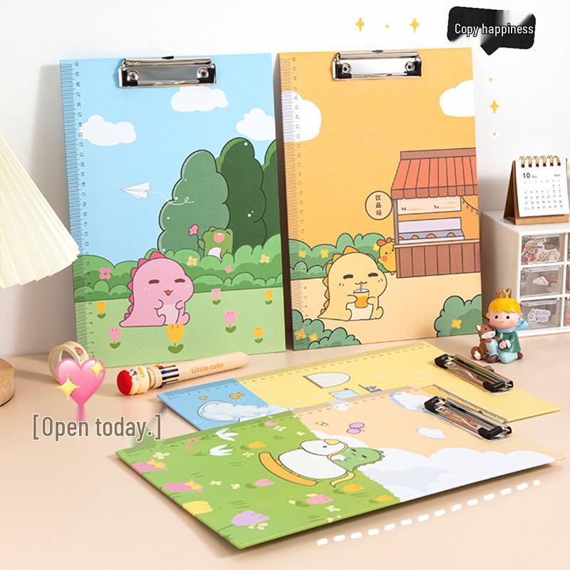 Cute Cartoon A4 Document Clipboard & Writing Pad