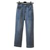 Unisex Autumn 2026 High-Waisted Stretchy Retro Jeans - Slimming Petite Eight-Nine Length Baguette Pants