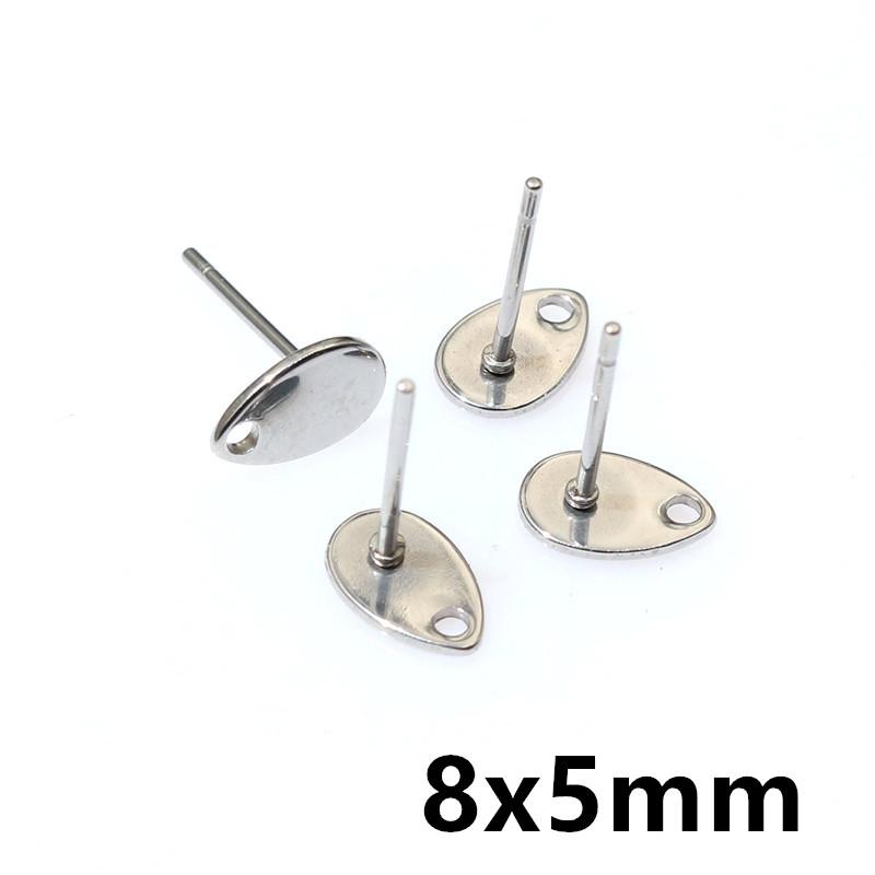 

20pcs Craft Stud Earring Pins Stainless Steel DIY Earring Geometric Polygonal Earrings Posts Earring Jewelry Making Accessories