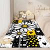This New, Fresh Daisy Print Rug Is Suitable for Decorating Bedrooms, Living Rooms, Kitchens, Gardens, Balconies, and Sunrooms.