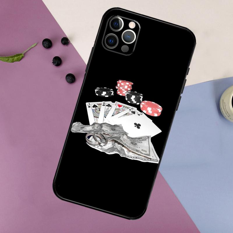 Pik-Ass Poker Handyhülle Für iPhone 17 Air 16 14 13 12 11 15 Pro Max 13 mini 15 16 Plus 16e Bumper Hülle