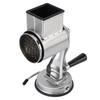Manual Cheese Grater Shredder Stainless Steel Kitchen Hand Crank Grinder with 5 Interchangeable Blades and Handle for