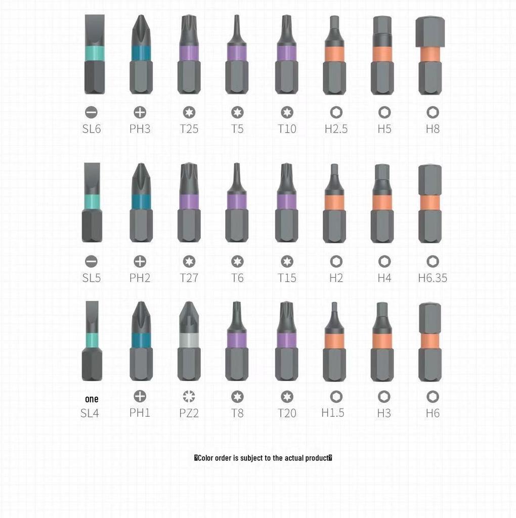 24-in-1 Multifunctional Ratchet Screwdriver Set with S2 Steel High-Hardness Bits